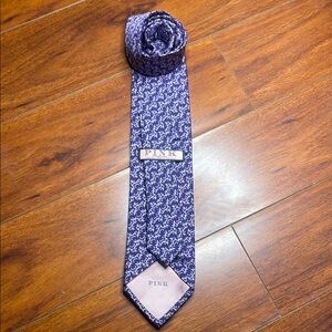 Thomas Pink Silk Tie | purple & lavender filigree vintage tie